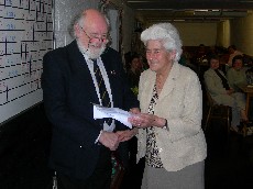 Presentation to Gladys Harris